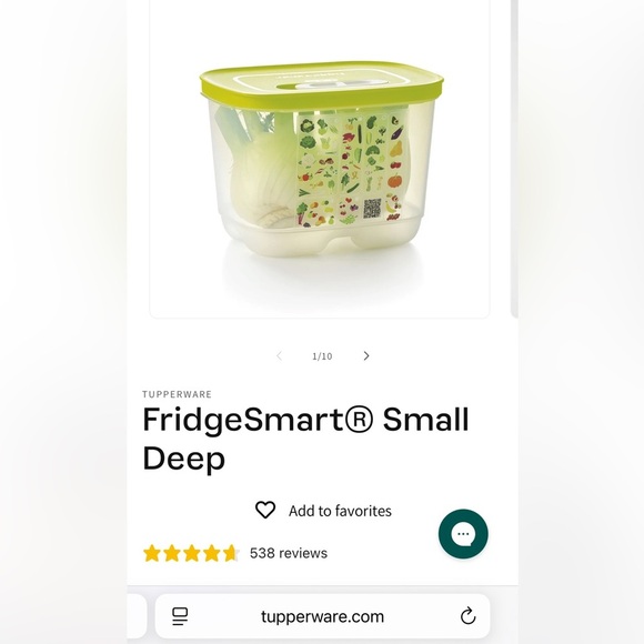 TUPPERWARE FridgeSmart 1.8 L Climate King Lime Oasis PrimaKlima A181 NWOT - Picture 2 of 10